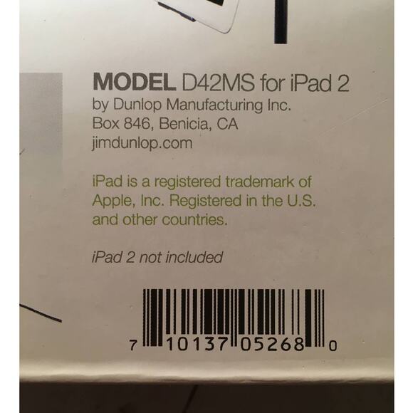 Dunlop iPad2 Tablet Holder Microphone Sturdy Stand D42MS Tablet Mount Assembly - Picture 3 of 5